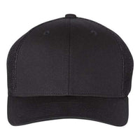 Custom Hats Richardson Black / Small/Medium 7-7 1/4" 110 Richardson Fitted R-Flex Solid Hats Custom Patch Hats Patch Hat