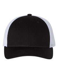 Custom Hats Richardson Black - White 115 Richardson Adjustable Snapback Two Tone Hats Custom Patch Hats Patch Hat