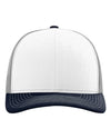 Richardson 112 - White/ Aluminum/ Navy