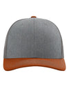 Richardson 112 - Heather Grey/ Charcoal/ Dark Orange