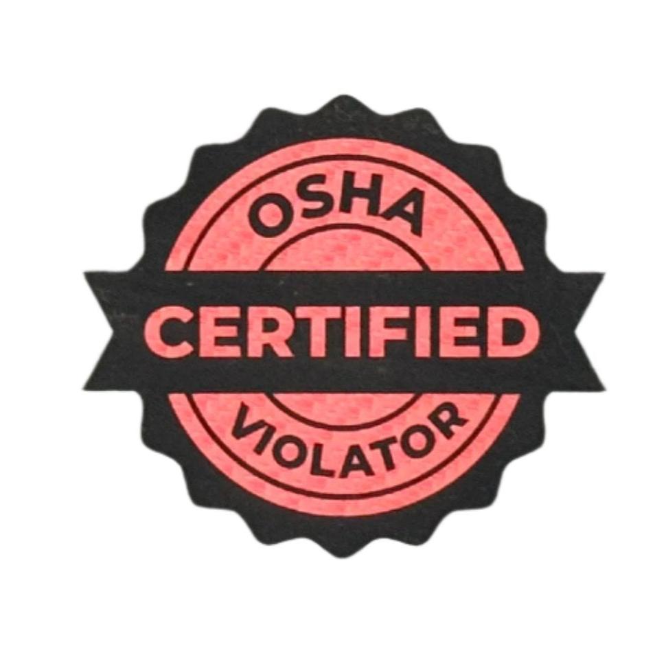 Certified OSHA Violator-Carbon Fiber Red