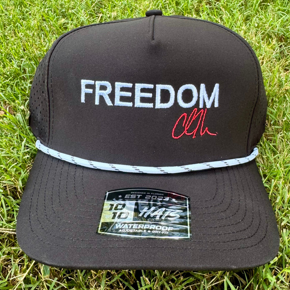 Freedom 1010 embroidered hat Black