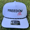 Freedom 1010 embroidered hat white
