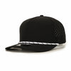 Custom Hats 1010 Hat Black 1010 Adjustable Snapback 5 Panel Rope Hats Custom Patch Hats Patch Hat
