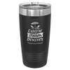 Custom Hats Black Engravable 20oz Tumbler with Slider Lid Custom Patch Hats Patch Hat