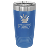 Custom Hats Blue Engravable 20oz Tumbler with Slider Lid Custom Patch Hats Patch Hat