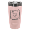 Custom Hats Blush - Ghost Black Engravable 20oz Tumbler with Slider Lid Custom Patch Hats Patch Hat