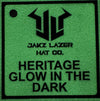 Custom Hats Leatherette Colors Heritage Glow in the Dark (WHITE) Leatherette Color Options Custom Patch Hats Patch Hat