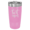 Custom Hats Light Pink Engravable 20oz Tumbler with Slider Lid Custom Patch Hats Patch Hat