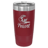Custom Hats Maroon Engravable 20oz Tumbler with Slider Lid Custom Patch Hats Patch Hat