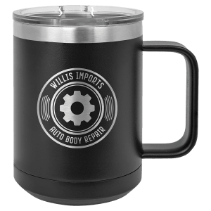 Custom Hats Mugs Black Polar Camel 15 oz. Olive Green Vacuum Insulated Mug with Slider Lid Custom Patch Hats Patch Hat