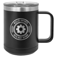 Custom Hats Mugs Black Polar Camel 15 oz. Olive Green Vacuum Insulated Mug with Slider Lid Custom Patch Hats Patch Hat