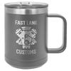 Custom Hats Mugs Dark Grey Polar Camel 15 oz. Olive Green Vacuum Insulated Mug with Slider Lid Custom Patch Hats Patch Hat