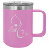 Custom Hats Mugs Light Purple Polar Camel 15 oz. Olive Green Vacuum Insulated Mug with Slider Lid Custom Patch Hats Patch Hat