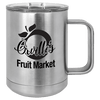 Custom Hats Mugs Stainless Steel Polar Camel 15 oz. Olive Green Vacuum Insulated Mug with Slider Lid Custom Patch Hats Patch Hat