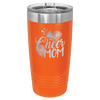 Custom Hats Orange Engravable 20oz Tumbler with Slider Lid Custom Patch Hats Patch Hat
