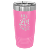 Custom Hats Pink Engravable 20oz Tumbler with Slider Lid Custom Patch Hats Patch Hat
