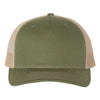 Custom Hats Richardson Army Olive - Tan 112FP Richardson Adjustable Snapback Two Tone Hats Custom Patch Hats Patch Hat