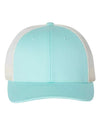Custom Hats Richardson Aruba Blue - Birch 115 Richardson Adjustable Snapback Two Tone Hats Custom Patch Hats Patch Hat