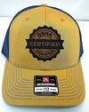Custom Hats Richardson Biscuit - True Blue OSHA Certified Violator 112 Richardson Custom Patch Hats Patch Hat