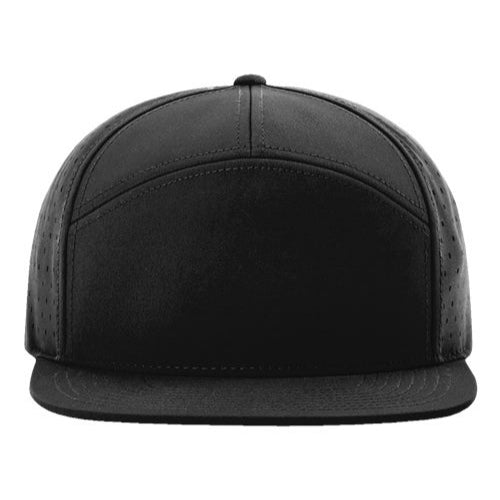 Custom Hats Richardson Black 169 Richardson Cannon 7-Panel Hat Custom Patch Hats Patch Hat