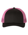 Custom Hats Richardson Black - Neon Pink 115 Richardson Adjustable Snapback Two Tone Hats Custom Patch Hats Patch Hat