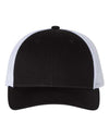 Custom Hats Richardson Black - White 115 Richardson Adjustable Snapback Two Tone Hats Custom Patch Hats Patch Hat