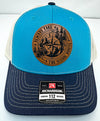 Custom Hats Richardson Blue Teal - Birch - Navy Always Take The Scenic Route 112 Richardson Custom Patch Hats Patch Hat