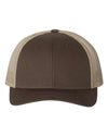 Custom Hats Richardson Brown - Khaki 115 Richardson Adjustable Snapback Two Tone Hats Custom Patch Hats Patch Hat