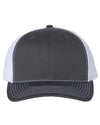 Custom Hats Richardson Charcoal and White 112PL Richardson R-Flex Adjustable Snapback Two Tone Hats Custom Patch Hats Patch Hat