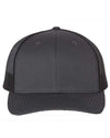 Custom Hats Richardson Charcoal - Black 115 Richardson Adjustable Snapback Two Tone Hats Custom Patch Hats Patch Hat