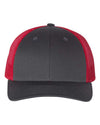 Custom Hats Richardson Charcoal - Red 115 Richardson Adjustable Snapback Two Tone Hats Custom Patch Hats Patch Hat