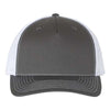 Custom Hats Richardson Charcoal - White 112FP Richardson Adjustable Snapback Two Tone Hats Custom Patch Hats Patch Hat