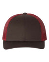 Custom Hats Richardson Coffee - Claret 115 Richardson Adjustable Snapback Two Tone Hats Custom Patch Hats Patch Hat