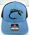 Custom Hats Richardson Columbia Blue - Black Fishhook 112  Richardson Custom Patch Hats Patch Hat