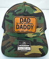 Custom Hats Richardson Green Camo - Black Dad in the streets, Daddy in the Sheets 112PFP Richardson Custom Patch Hats Patch Hat