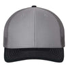 Custom Richardson 112 Snapback Hat, Grey, Charcoal, and Navy