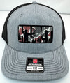 Custom Hats Richardson Heather Grey - Black HUNT 112 Richardson Custom Patch Hats Patch Hat
