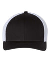 Custom Hats Richardson Large/XLarge 7 3/8 - 7 5/8" / Black - White 110 Richardson Fitted R-Flex Two Tone Hats Custom Patch Hats Patch Hat