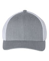 Custom Hats Richardson Large/XLarge 7 3/8 - 7 5/8" / Heather Grey - White 110 Richardson Fitted R-Flex Two Tone Hats Custom Patch Hats Patch Hat