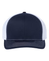 Custom Hats Richardson Navy - White 112PL Richardson R-Flex Adjustable Snapback Two Tone Hats Custom Patch Hats Patch Hat