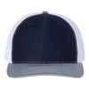 Custom Richardson 112 Snapback Hat, Navy, White, and Heather Grey