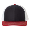 Custom Richardson 112 Snapback Hat, Black, White, and Red