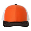 Custom Richardson 112 Snapback Hat, Orange, White, and Black