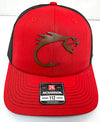 Custom Hats Richardson Red - Black Fishhook 112  Richardson Custom Patch Hats Patch Hat