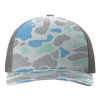 Custom Hats Richardson Saltwater Duck Camo - Charcoal 112PFP Richardson Adjustable Snapback Hats Custom Patch Hats Patch Hat