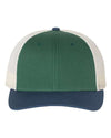 Custom Hats Richardson Spruce - Birch - Light Navy 115 Richardson Adjustable Snapback Three Tone Hats Custom Patch Hats Patch Hat