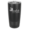 Custom Hats Solid Black Engravable 20oz Tumbler with Slider Lid Custom Patch Hats Patch Hat