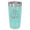 Custom Hats Teal Engravable 20oz Tumbler with Slider Lid Custom Patch Hats Patch Hat