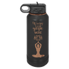 Custom Hats Water Bottle Black and Rose Gold 32oz Polar Camel Engravable Water Bottle Custom Patch Hats Patch Hat